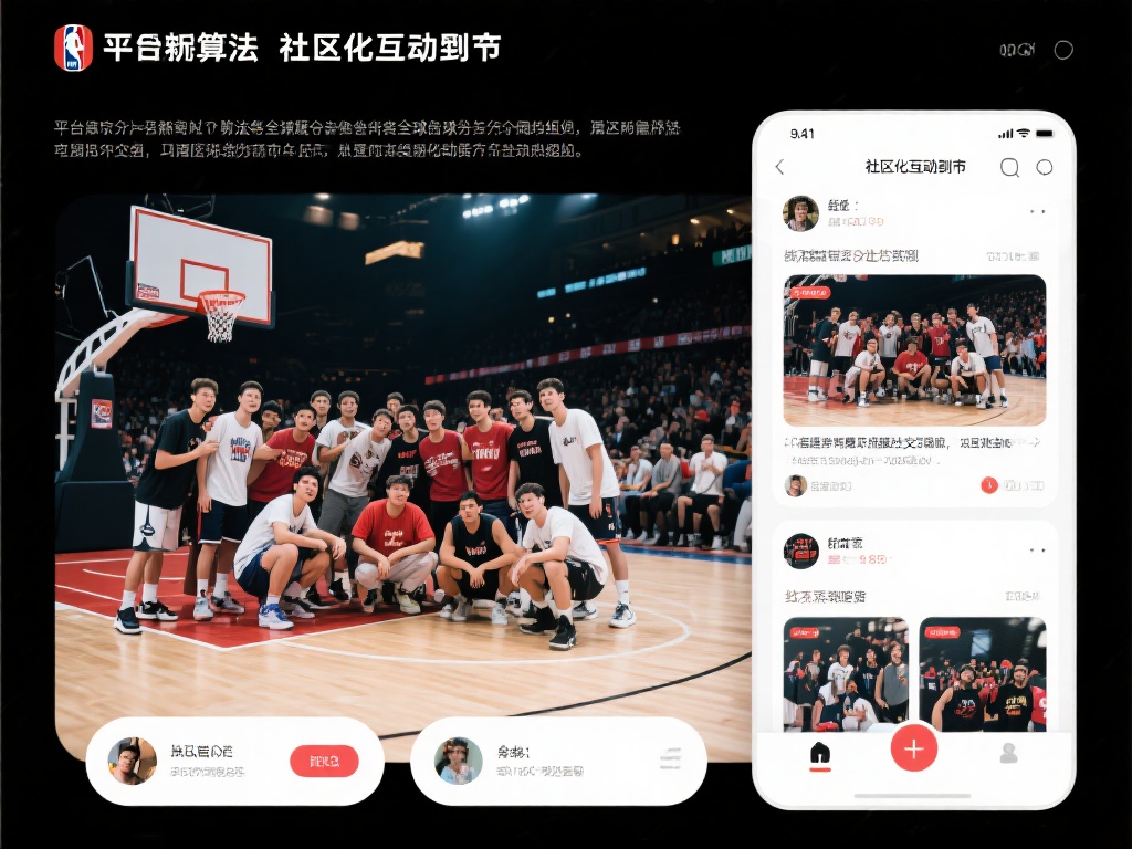 社区化的互动机制：
平台依托先进的算法，将全球球