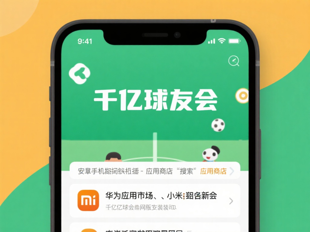 千亿球友会手机版下载详细图文教程指导 安卓用户:可在手机内打开“应用商店”(如华为应用市