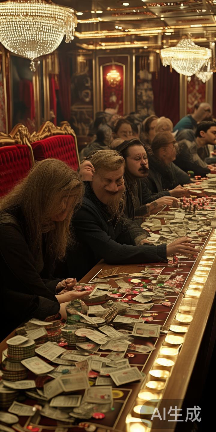 在现实生活中，许多玩家在沉迷于高风险赌博中，最终付